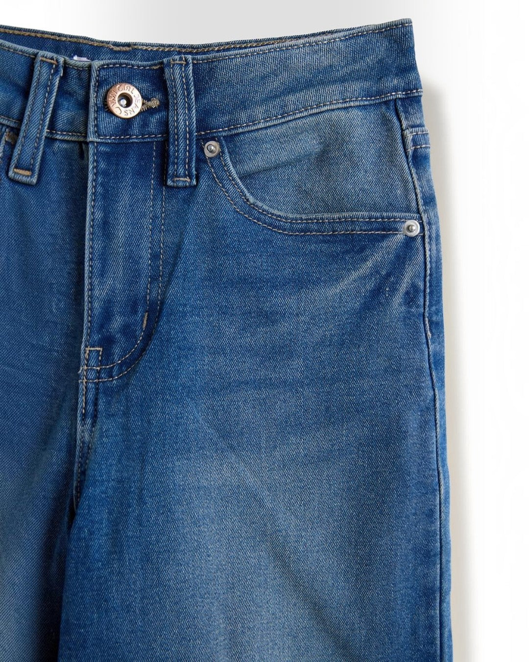 YMI Wide Leg Mega Cuff Jeans