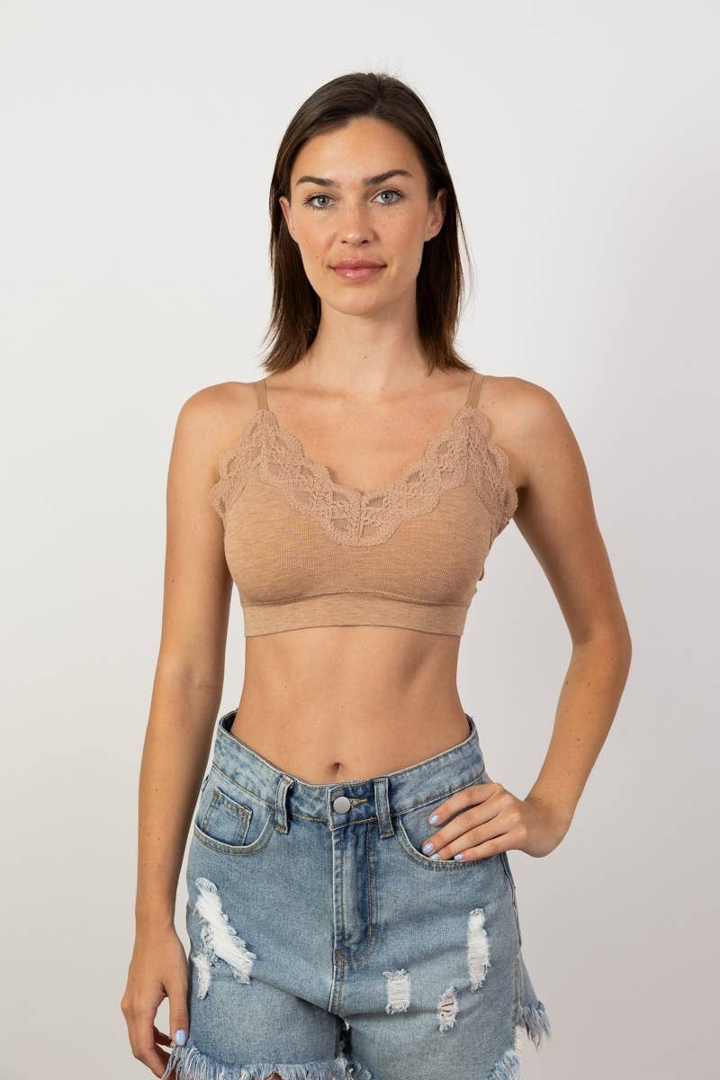 Lace Trimmed Padded Bralette - Calla Lily Cosmetics + CL kids
