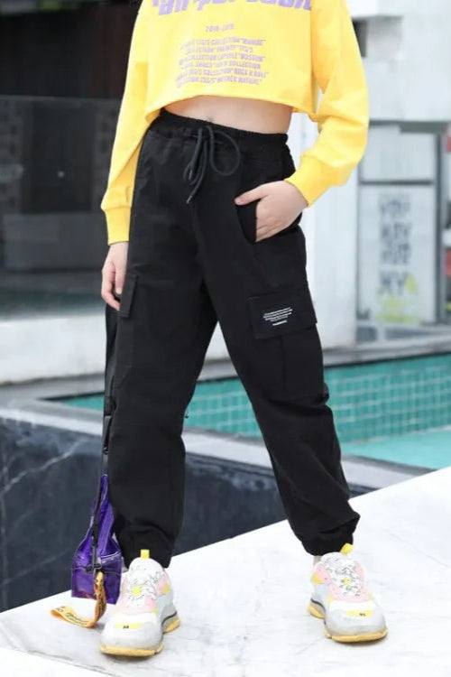 Black Tween Cargo Pants - Calla Lily Cosmetics + CL kids