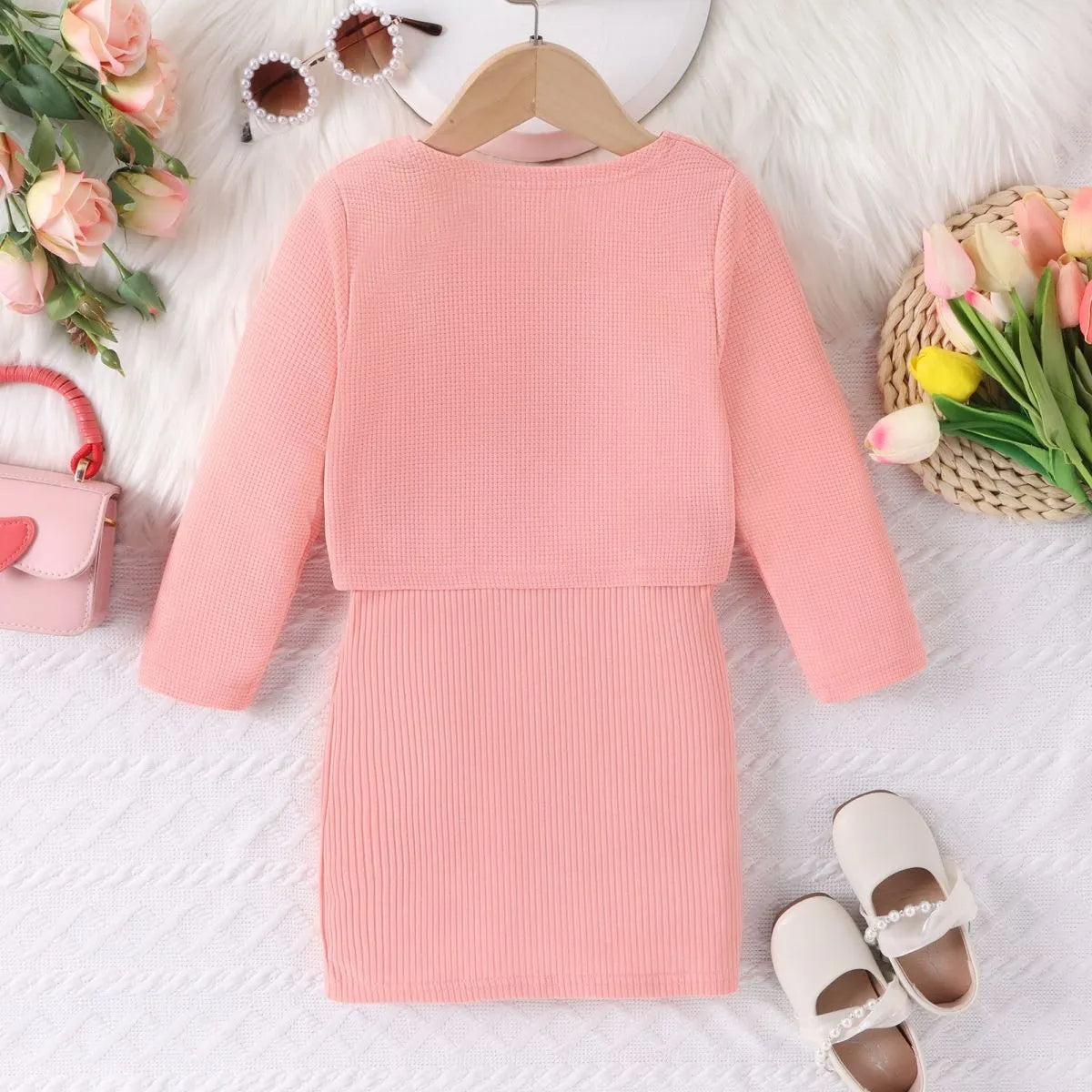 Pink 2pc Dress Set - Calla Lily Cosmetics + CL kids