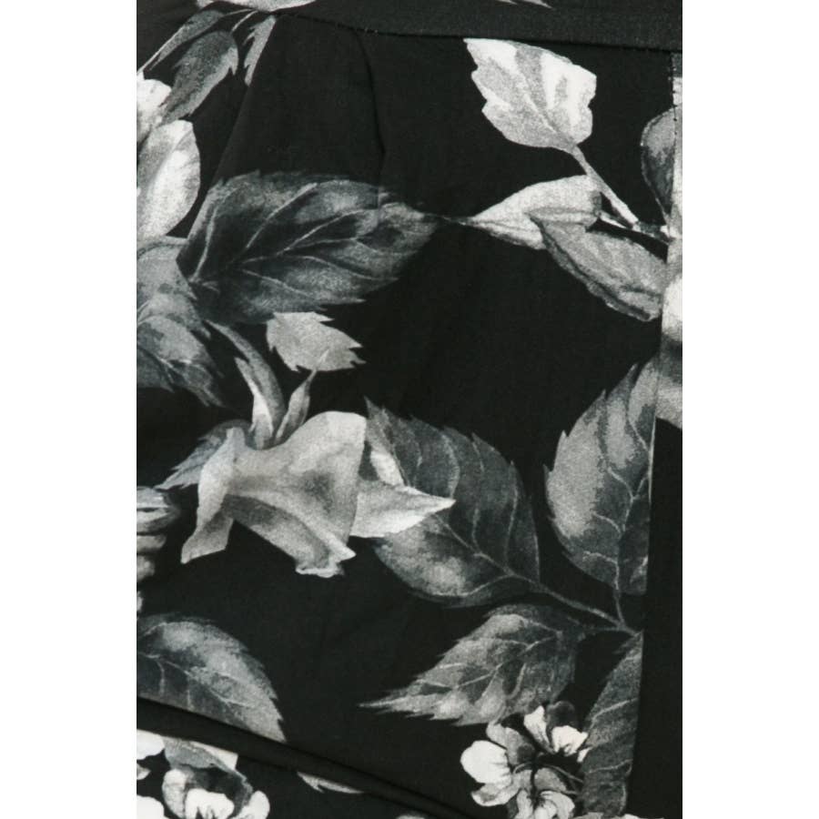 Black Splash Harem Shorts