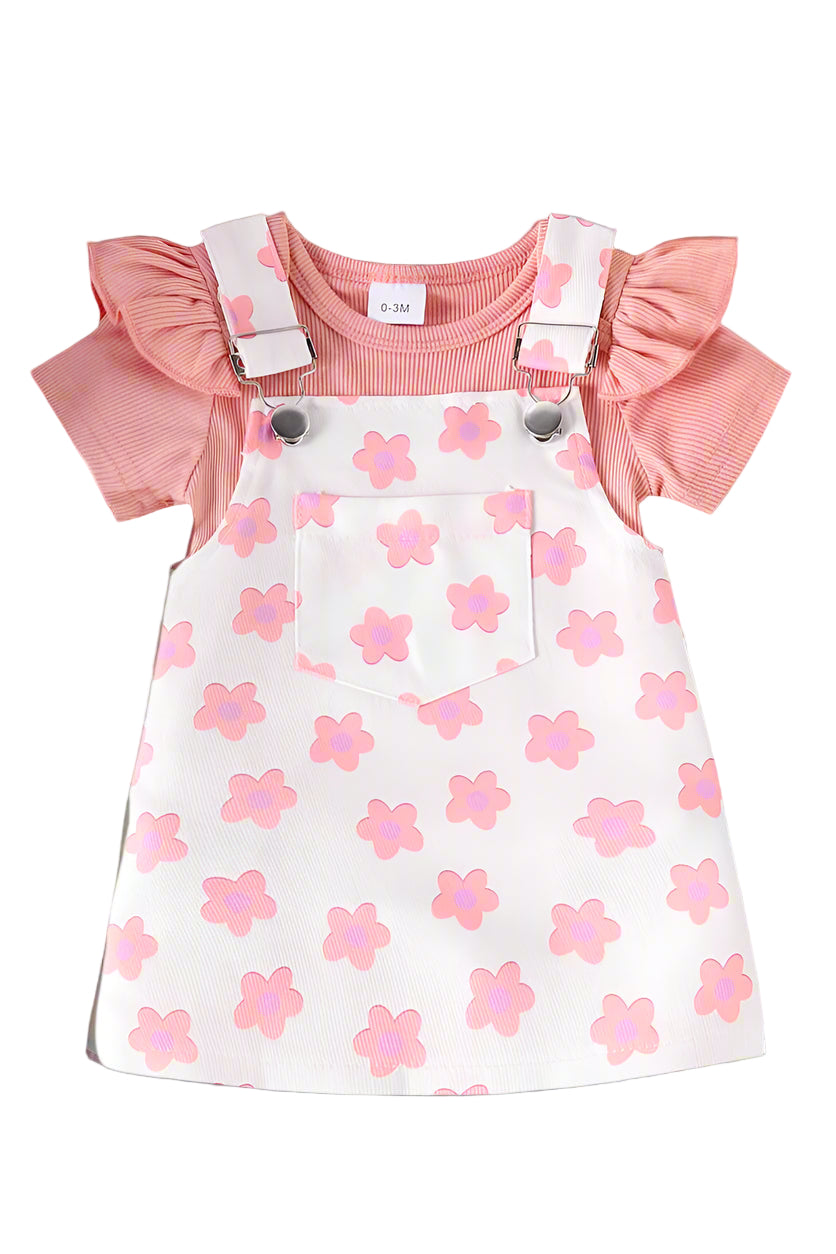 Pink Flower Romper Dress - Calla Lily Cosmetics + CL kids