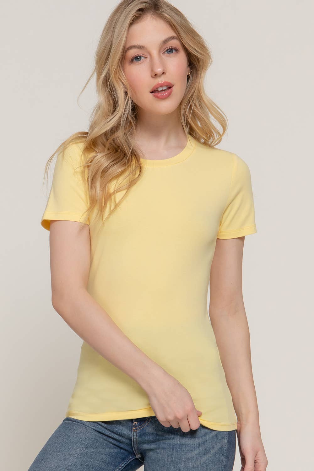Crew Neck Cotton Tee