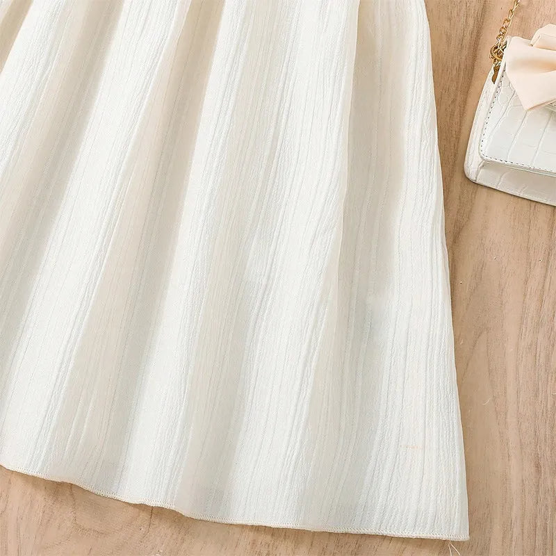 Off White Off The Shoulder Dress - Calla Lily Cosmetics + CL kids