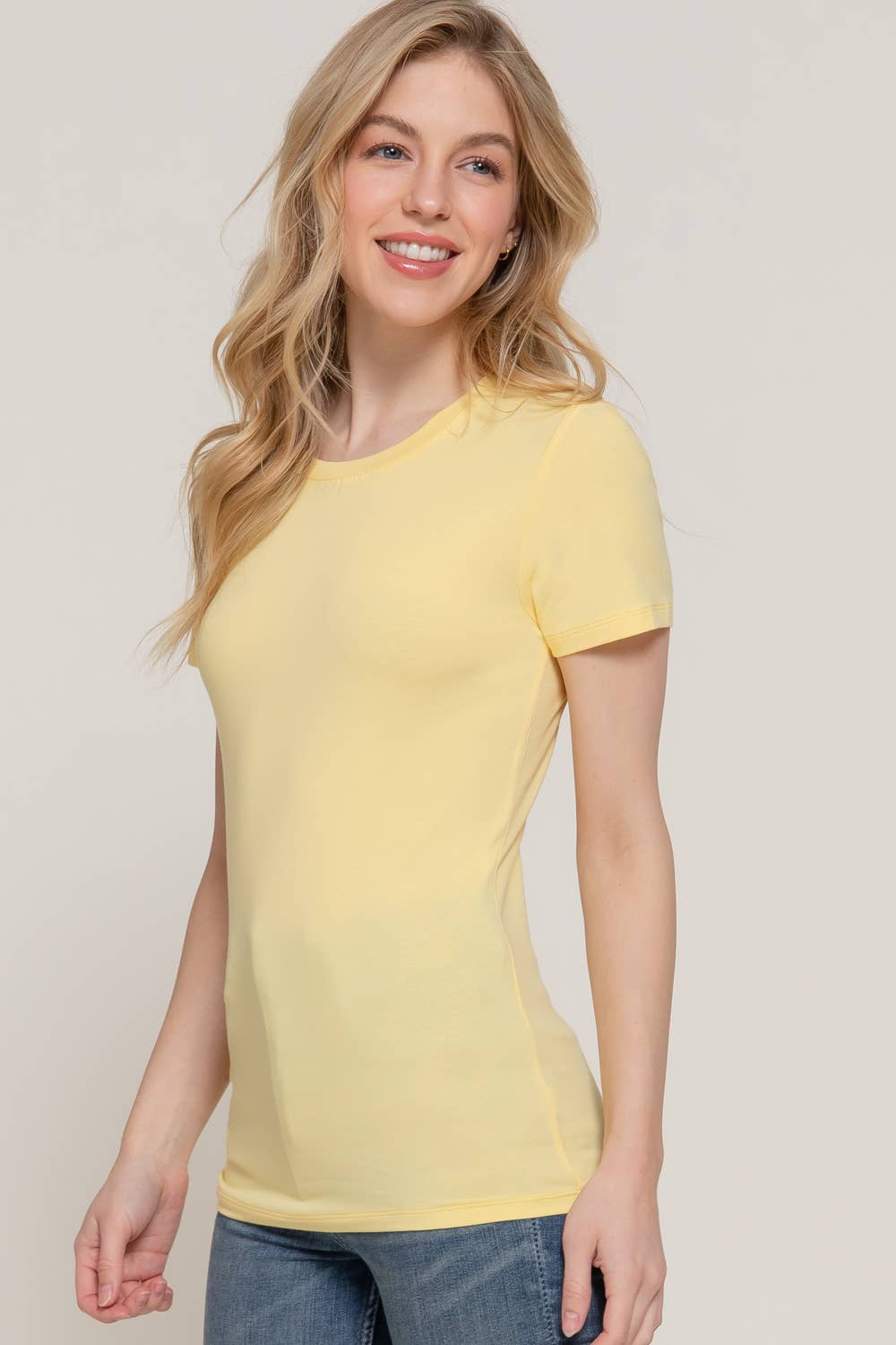 Crew Neck Cotton Tee