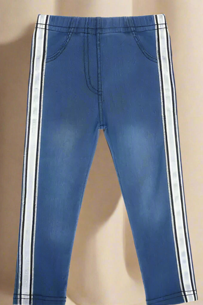 Kid's Striped Skinny Jeans - Calla Lily Cosmetics + CL kids