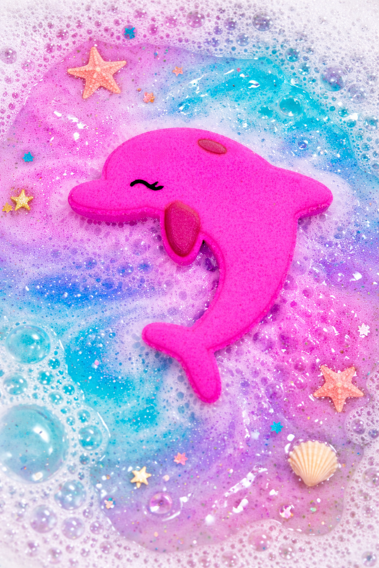 Narwhal and Dolphin Bath Bombs