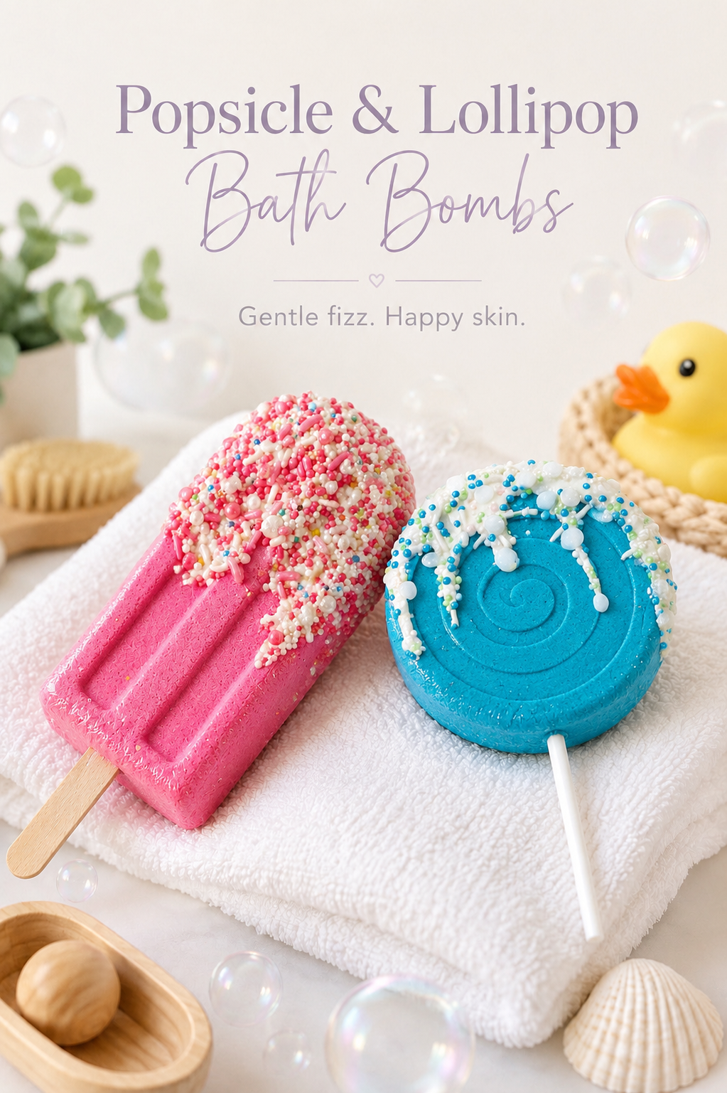 Popsicles and Lollipop Bath Bombs