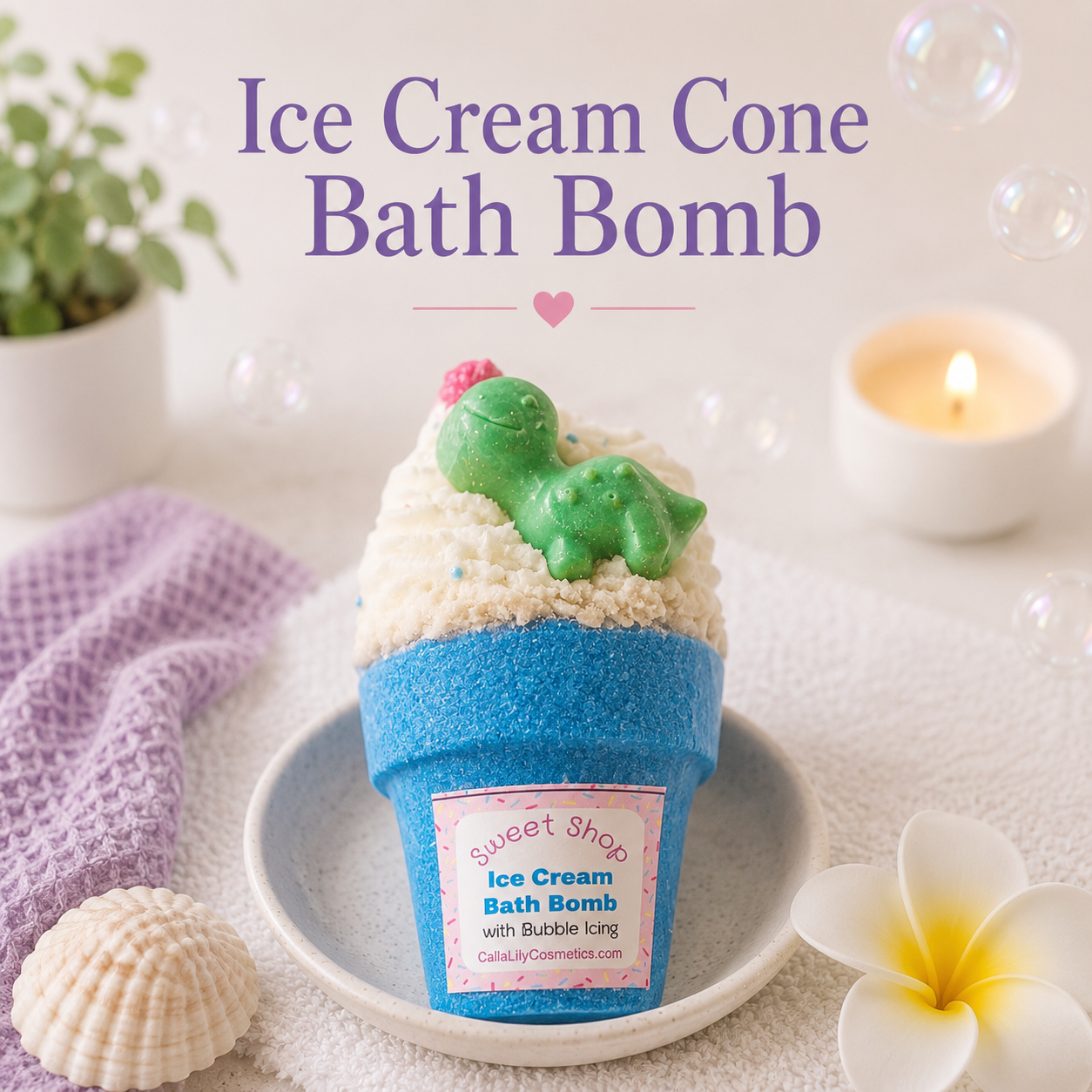 ice cream cone bath bomb collection picture