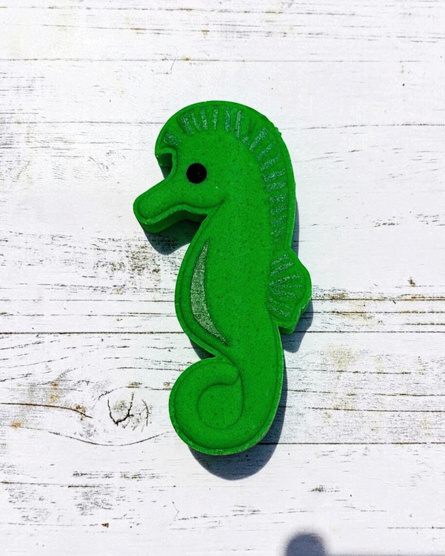 Seahorse Bath Bomb - Green
