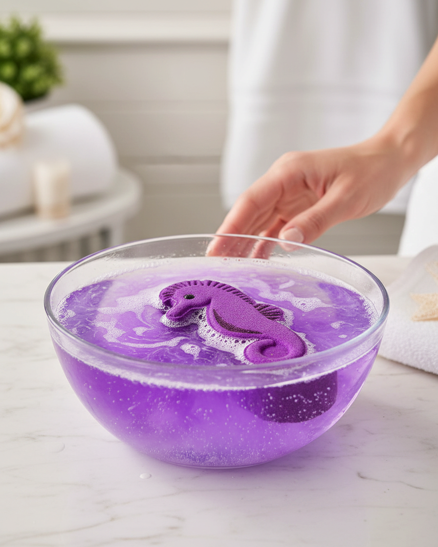 Seahorse Bath Bomb - Purple