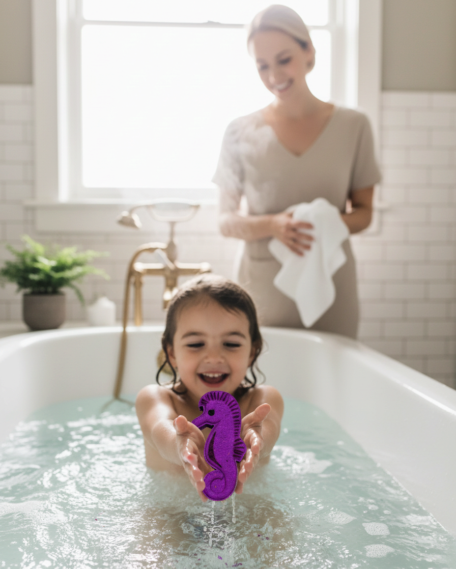 Seahorse Bath Bomb - Purple
