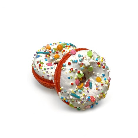 Donut Bath Bomb - Red Orange - Calla Lily Cosmetics + CL kids