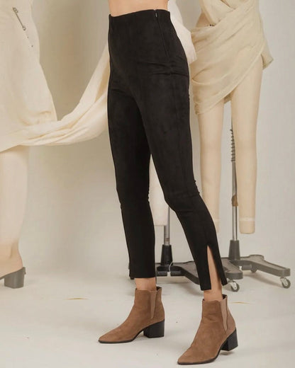 Faux Suede Leggings - Black - Calla Lily Cosmetics + CL kids