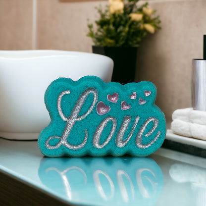 Love Bath Bomb - Teal - Calla Lily Cosmetics + CL kids