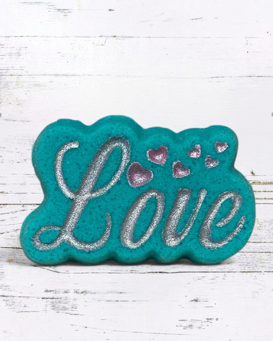 Love Bath Bomb - Teal - Calla Lily Cosmetics + CL kids