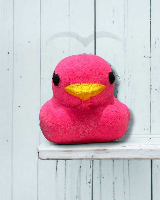 Duckie Bath Bomb - Pink - Calla Lily Cosmetics + CL kids