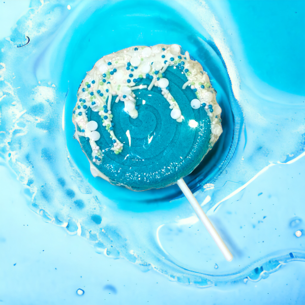 Lollipop Bath Bomb - Teal - Calla Lily Cosmetics + CL kids