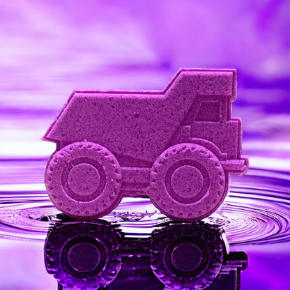 Dump Truck Bath Bomb - Purple - Calla Lily Cosmetics + CL kids