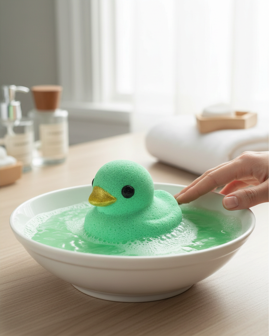 Duckie Bath Bomb l Handmade l Green