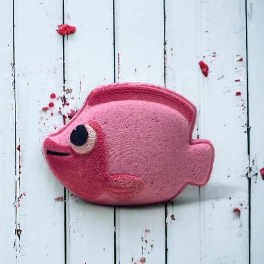 Fish Bath Bomb - Pink - Calla Lily Cosmetics + CL kids