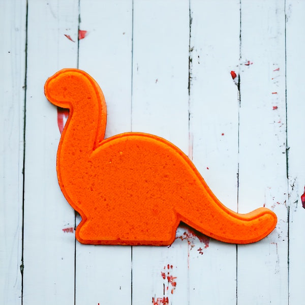 Dino Bath Bomb - Orange - Calla Lily Cosmetics + CL kids