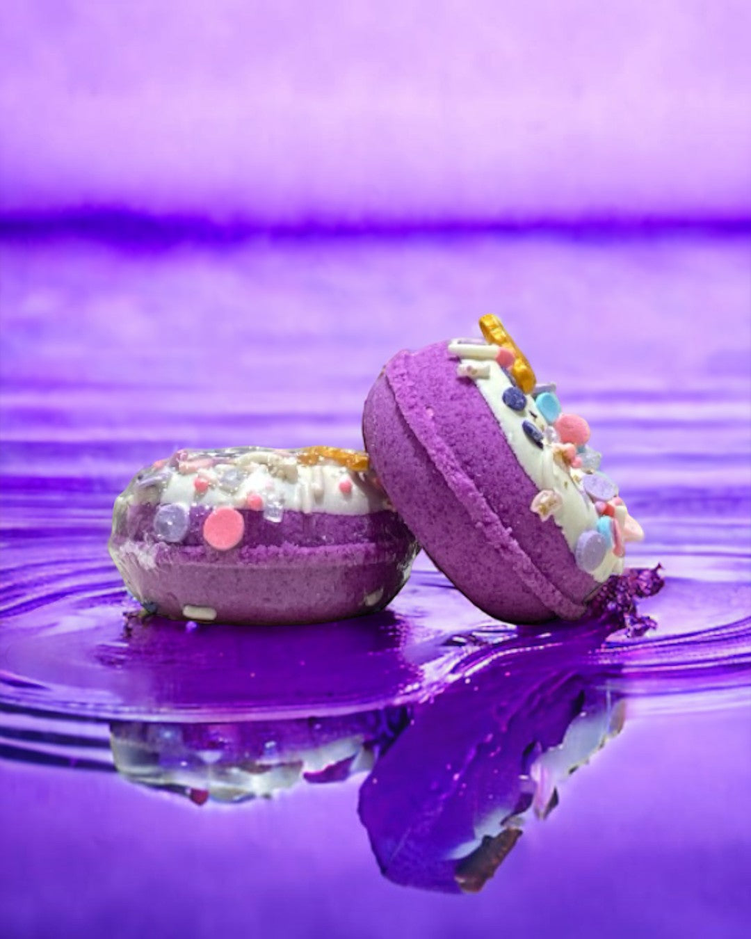 Donut Bath Bomb - Purple - Calla Lily Cosmetics + CL kids