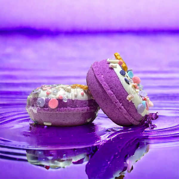 Donut Bath Bomb - Purple - Calla Lily Cosmetics + CL kids