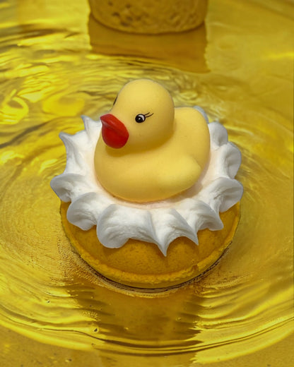 Bubbly Donut Bath Bomb - Yellow - Calla Lily Cosmetics + CL kids
