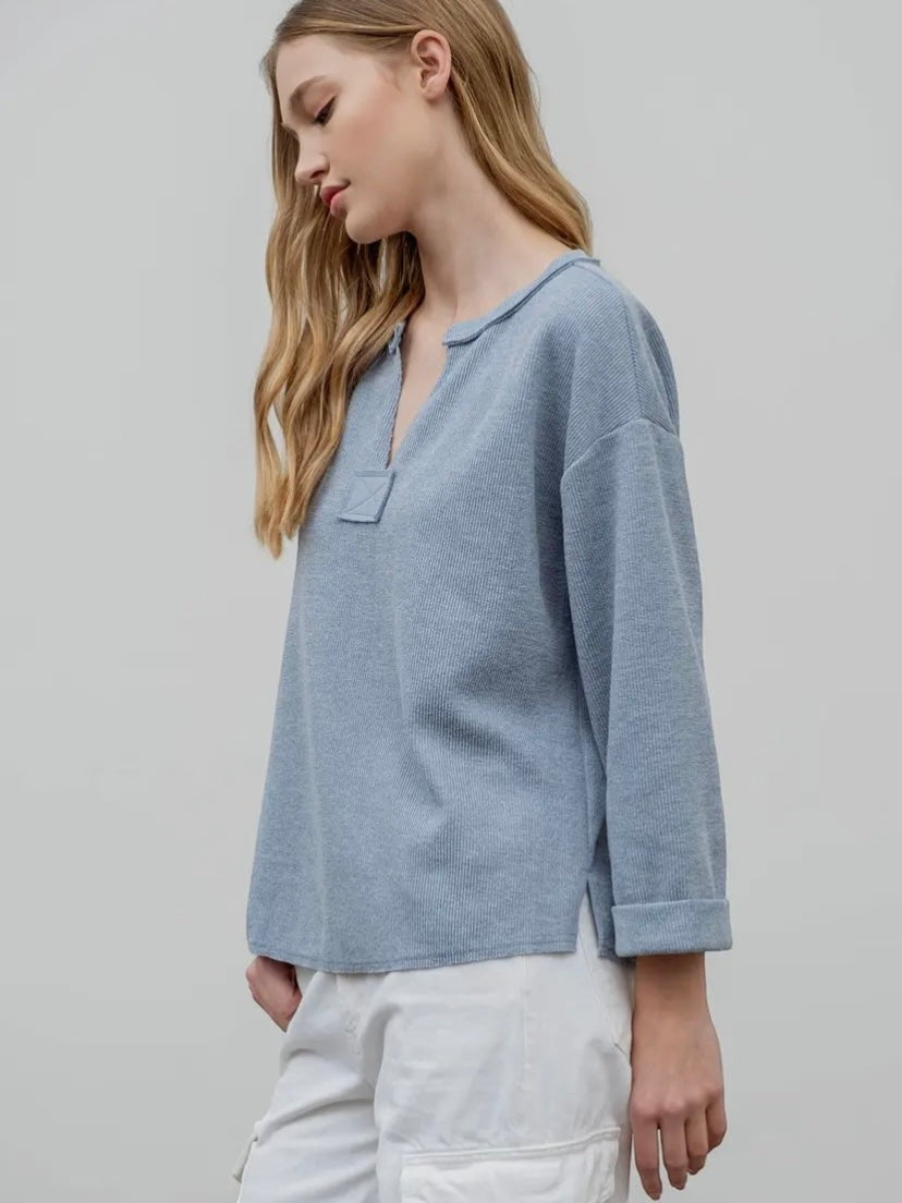 Raw Hen Light Blue Pullover Sweatshirt - Calla Lily Cosmetics + CL kids