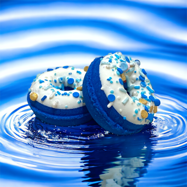 Donut Bath Bomb - Blue - Calla Lily Cosmetics + CL kids