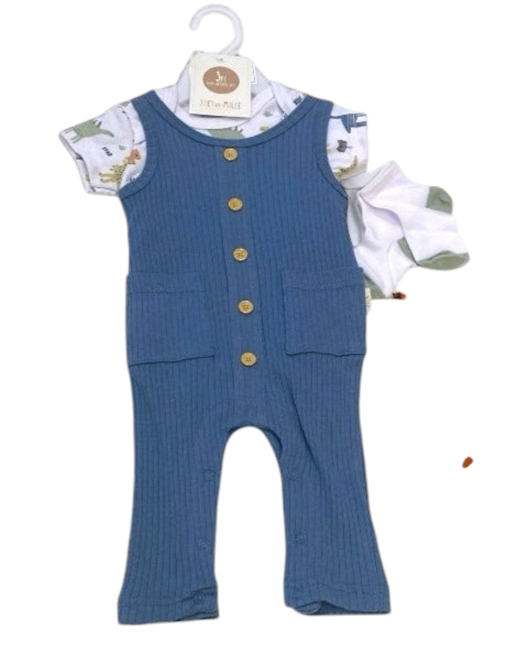 Light Blue Baby Dino Jumper - Calla Lily Cosmetics + CL kids