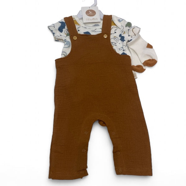 Brown Baby Dino Jumper Set - Calla Lily Cosmetics + CL kids