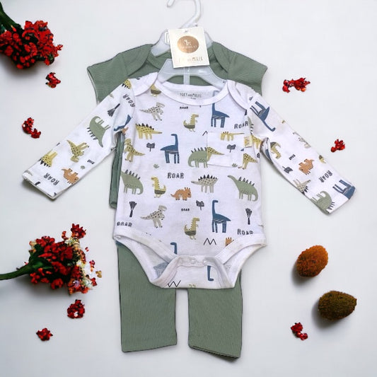 4 pc Baby Dino Jumper Set - Calla Lily Cosmetics + CL kids