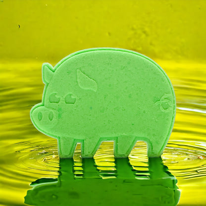 Piggy Bath Bomb - Green - Calla Lily Cosmetics + CL kids