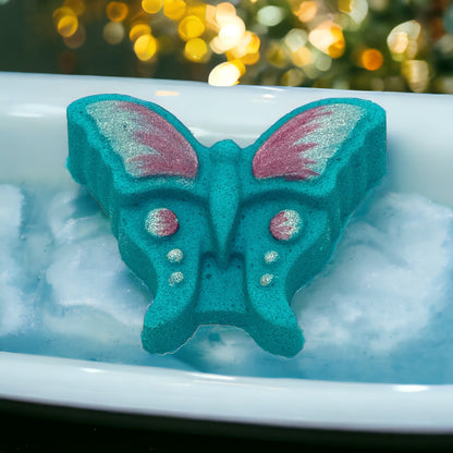 Butterfly Bath Bomb - Teal - Calla Lily Cosmetics + CL kids