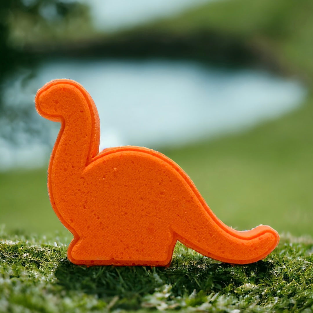 Dino Bath Bomb - Orange - Calla Lily Cosmetics + CL kids