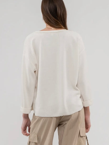 Raw Hen Ivory Pullover Sweatshirt