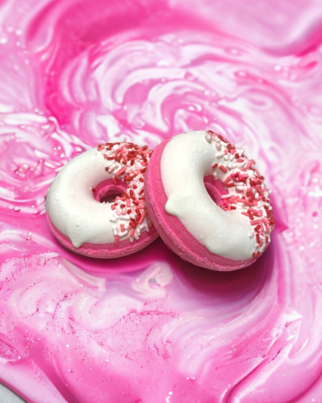 Donut Bath Bomb - Pink - Calla Lily Cosmetics + CL kids