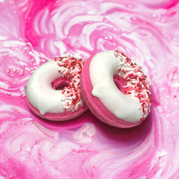 Donut Bath Bomb - Pink - Calla Lily Cosmetics + CL kids