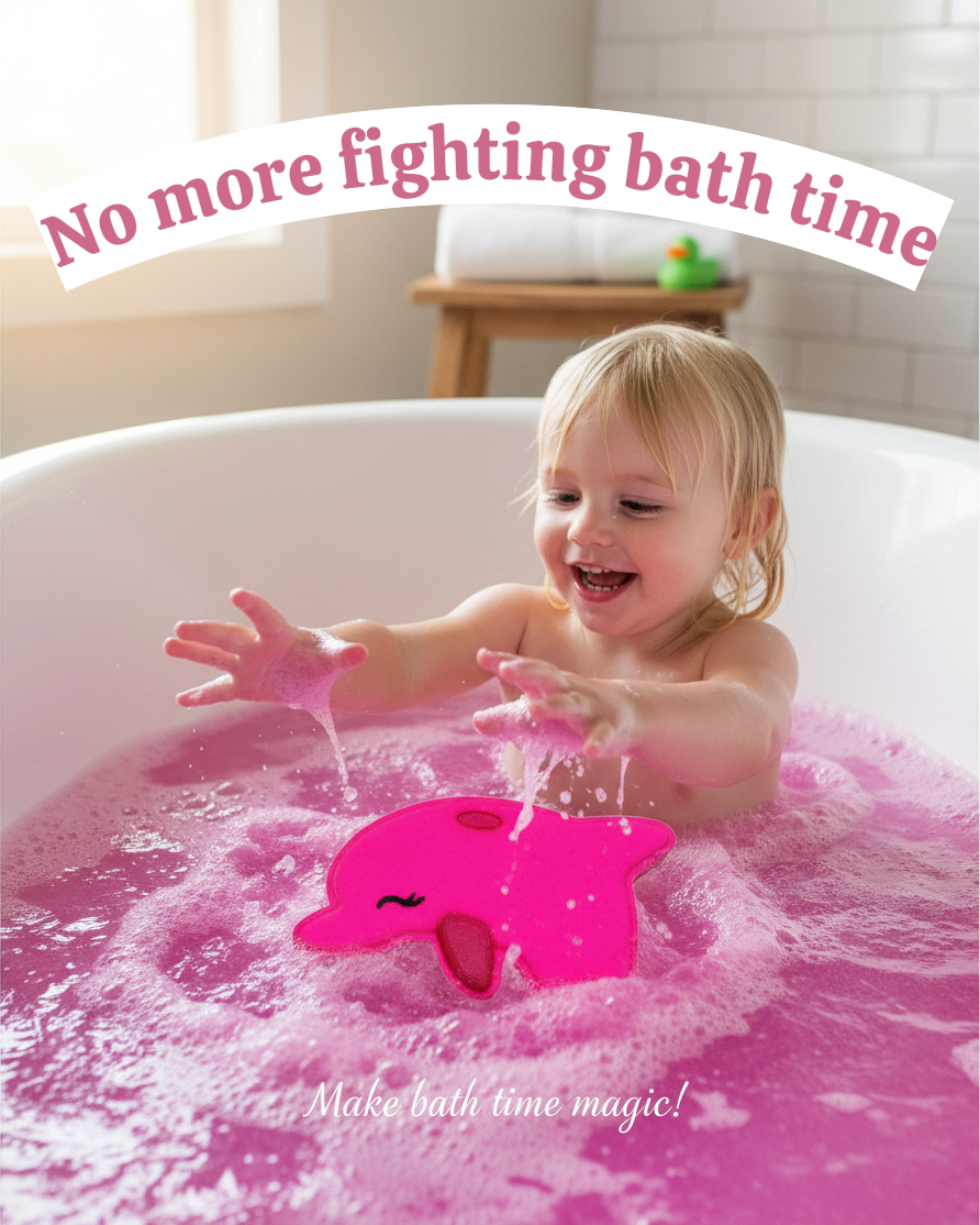 Dolphin Bath Bomb l Perfect for Sensitive Skin l Pink