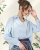 White Button Down with Blue Pinstripes - Calla Lily Cosmetics + CL kids