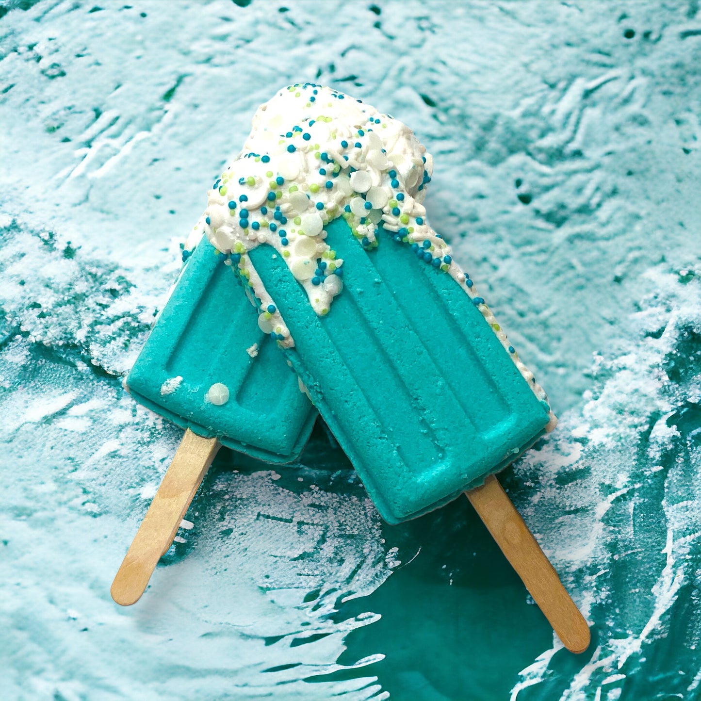 Popsicle Bath Bomb - Teal | Calla Lily Cosmetics + CL kids