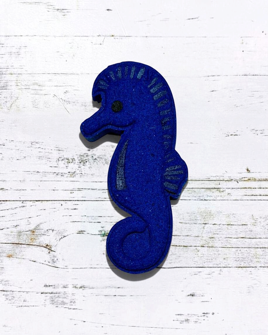 Seahorse Bath Bomb - Blue