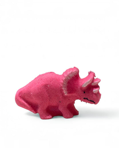Med. Triceratops Bath Bomb - Pink - Calla Lily Cosmetics + CL kids