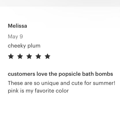 Popsicle Bath Bomb - Pink