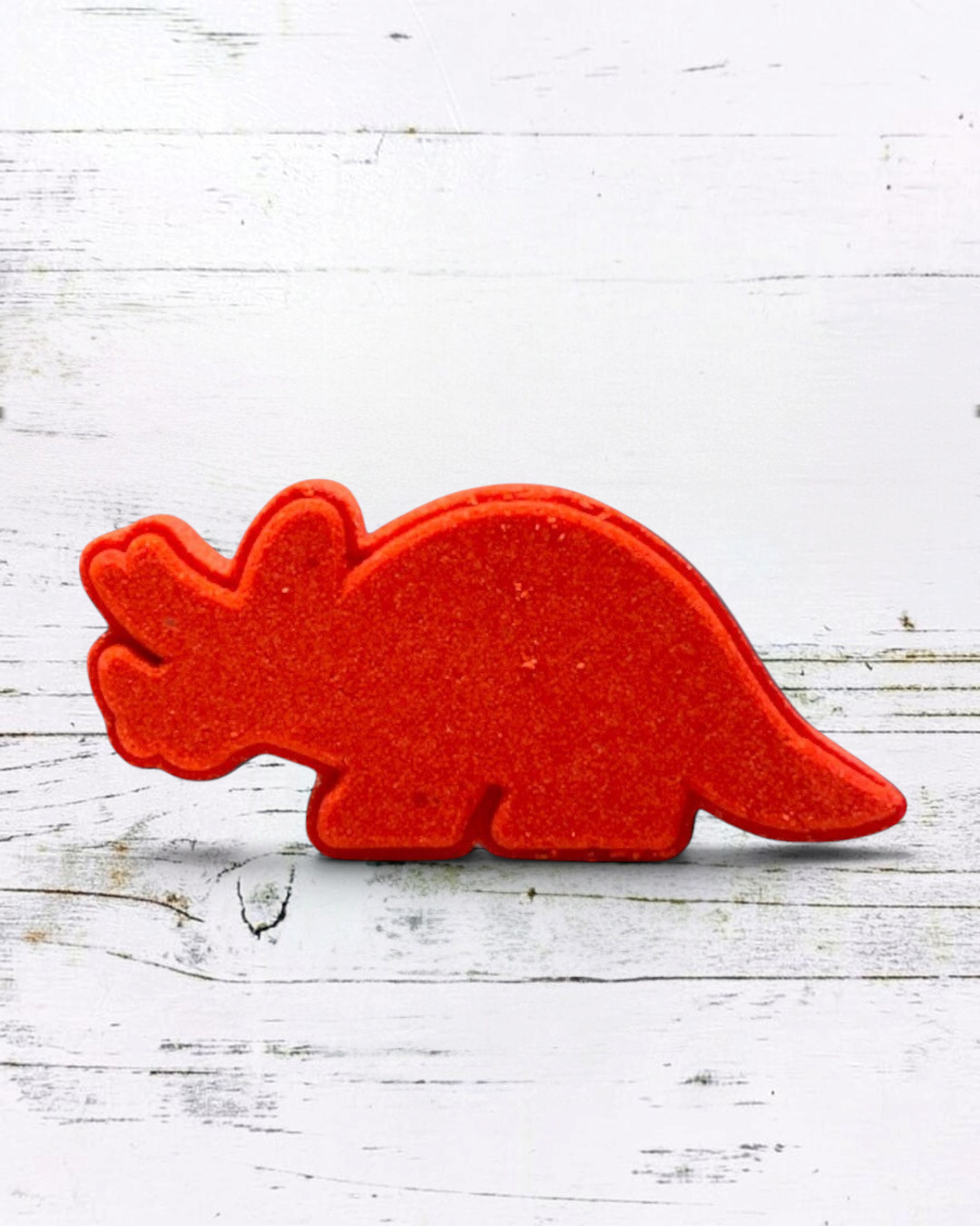 Triceratops Dino Bath Bomb - Red Orange - Calla Lily Cosmetics + CL kids