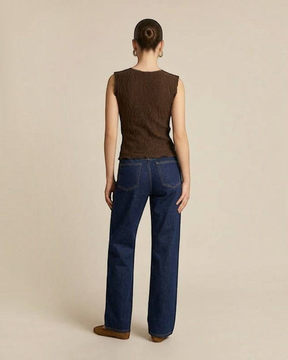 Textured Knit Sleeveless Tank