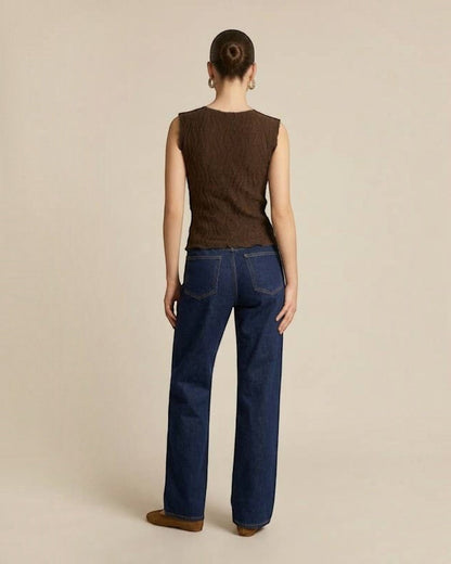 Textured Knit Sleeveless Tank