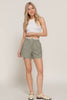 Contrast Waist Boxer Style Shorts